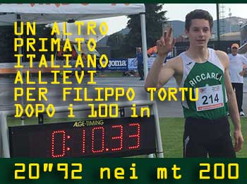 Filippo Tortu Gavardo3 200mt