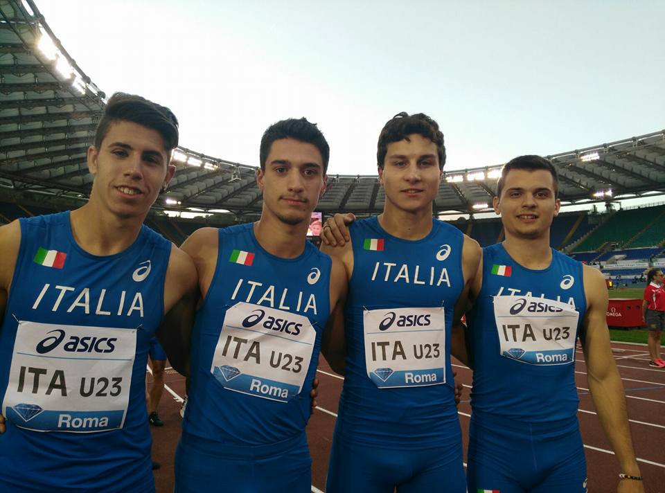 Simone Tanzilli 4x100 U23 2016 roma