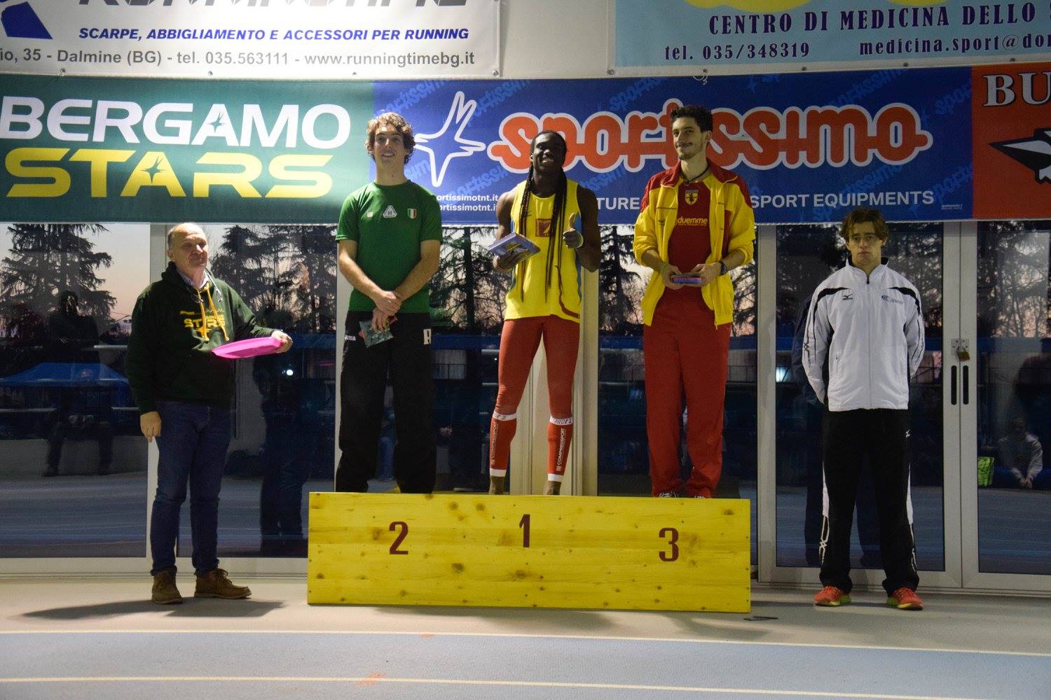 Lorenzo Bernaschina Bergamo indoor 2017 premiazione