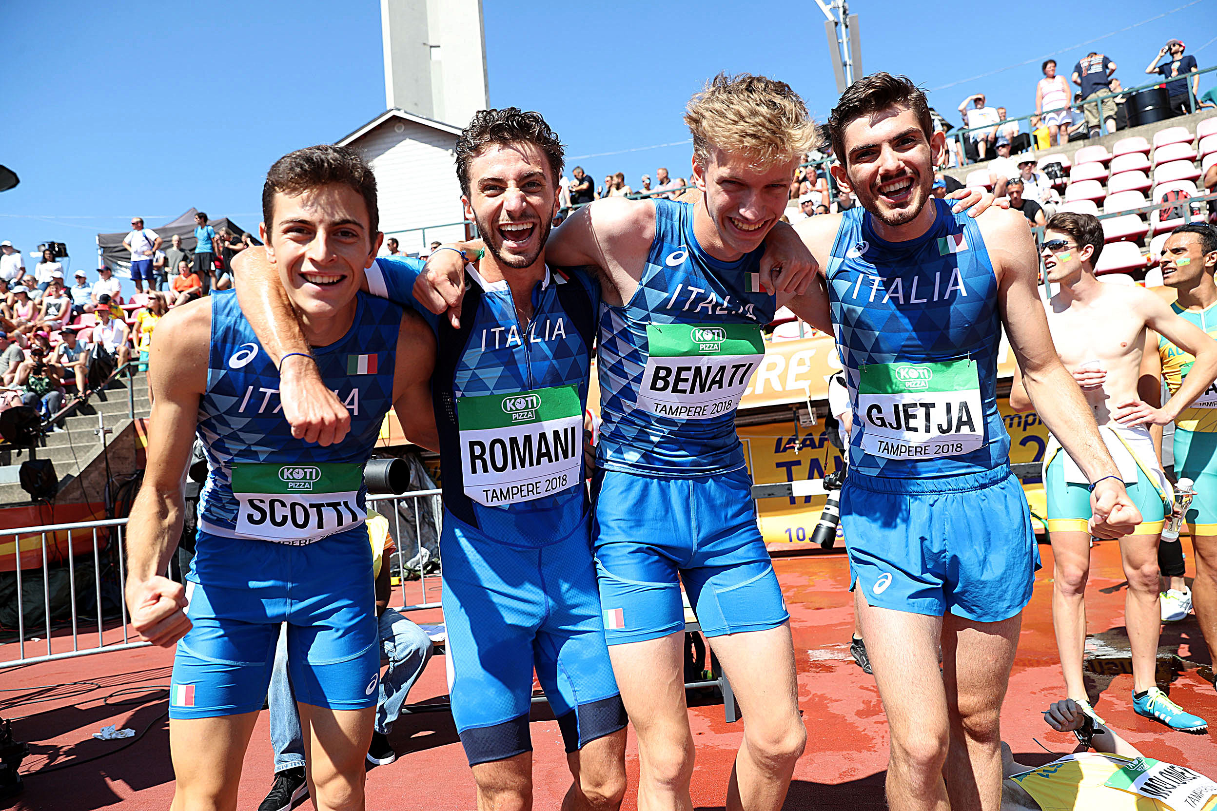 4x400 M Italia Jrs Tampere 2018 batteria