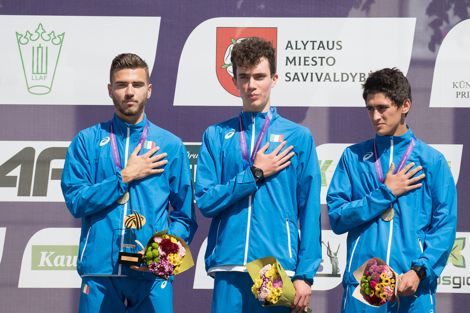 Gabriele Gamba Alytus 2019 podio
