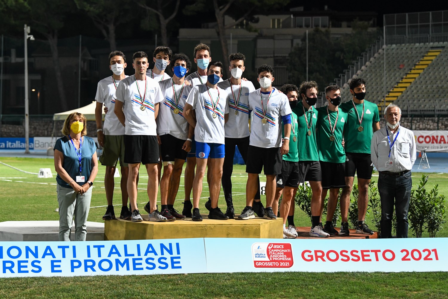 4x100 M Promesse Grosseto 2021 podio