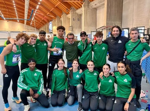 Atletica Riccardi Allievi indoor 2024 gruppo