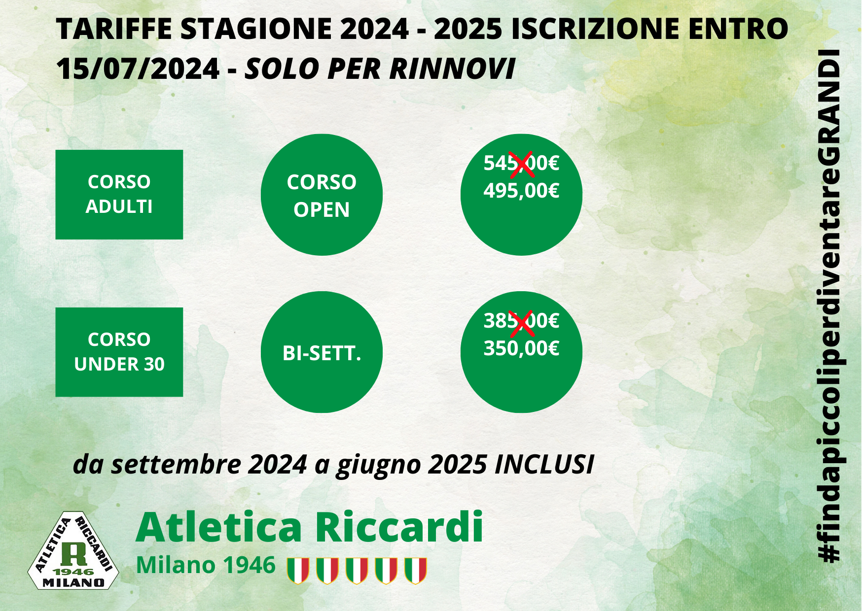 CIFRE RIDOTTE ADU30 2025