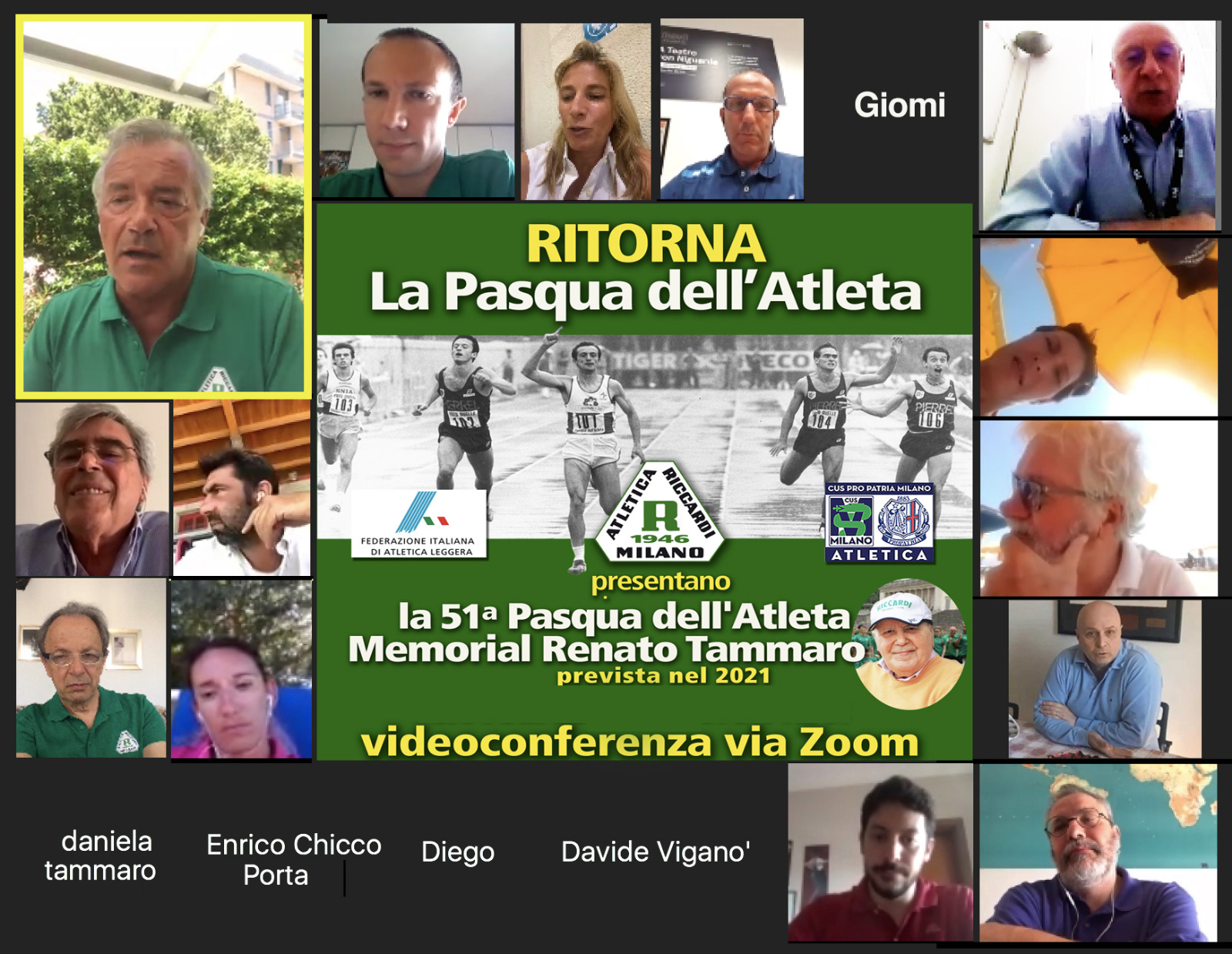 Videoconferenza Pasqua 23 lug 2020