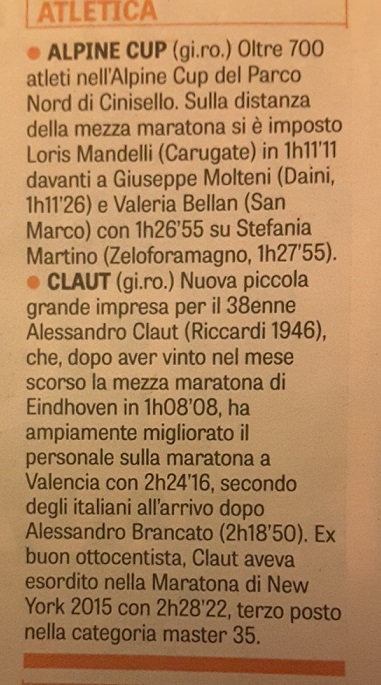 La Gazzetta dello Sport 22 nov 2016