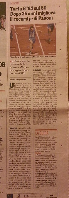 La Gazzetta dello Sport 29 genn 2017